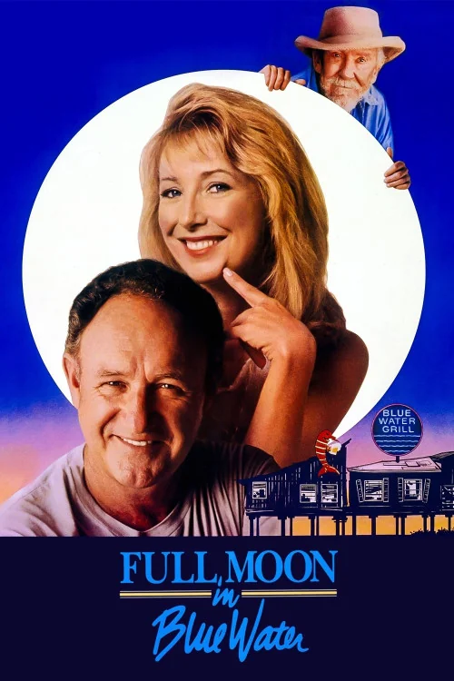 Full Moon in Blue Water Poster