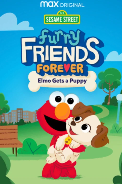 Furry Friends Forever: Elmo Gets a Puppy Poster