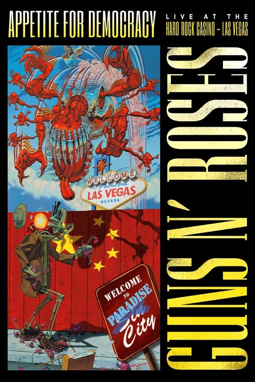 Guns N' Roses Appetite for Democracy 3D Live at Hard Rock Las Vegas Poster