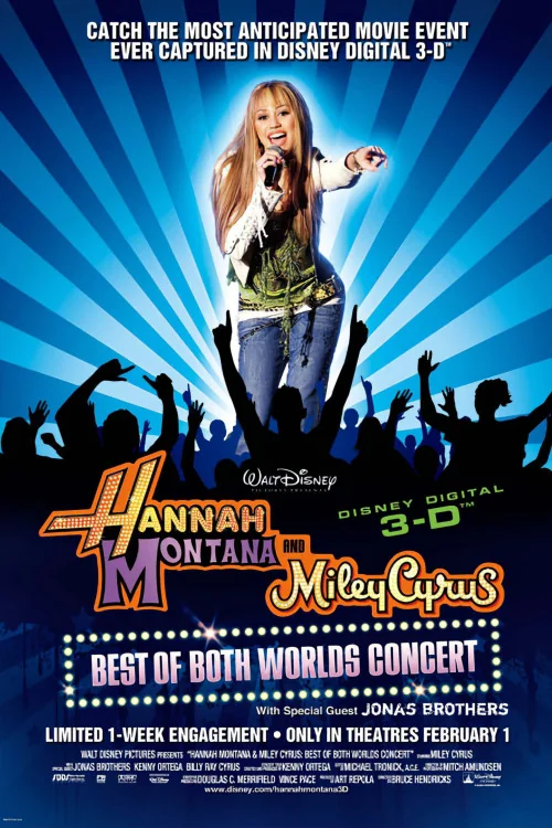 Hannah Montana and Miley Cyrus: Best of Both Worlds Concert Poster
