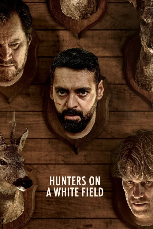 Hunters on a White Field Poster