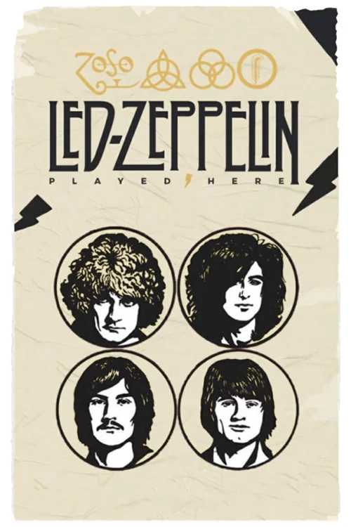 Led Zeppelin Played Here Poster