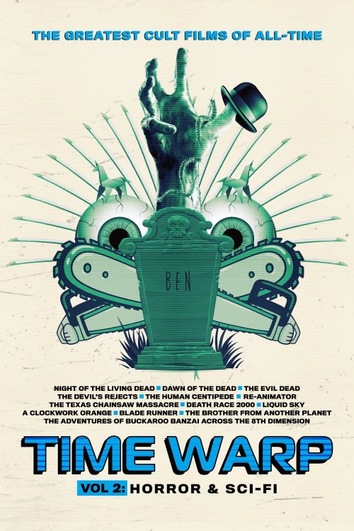 Time Warp: The Greatest Cult Films of All-Time, Parts 1-3 Time Warp: The Greatest Cult Films of All-Time- Vol. 2 Horror and Sci-Fi Poster